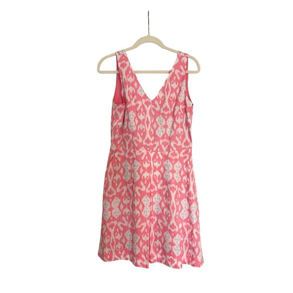 GAP Linen Pink Print Fully Lined Side Zipper Mini Dress Size 8​​​